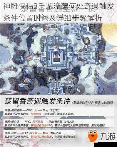 神雕侠侣2手游流莺何处奇遇触发条件位置时间及详细步骤解析