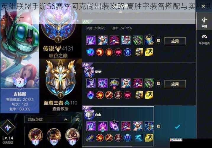 英雄联盟手游S6赛季阿克尚出装攻略 高胜率装备搭配与实战思路解析