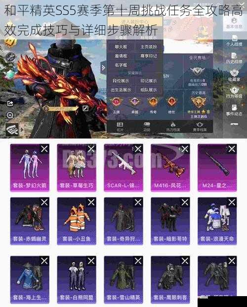 和平精英SS5赛季第十周挑战任务全攻略高效完成技巧与详细步骤解析