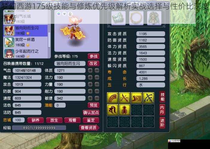 梦幻西游175级技能与修炼优先级解析实战选择与性价比深度指南