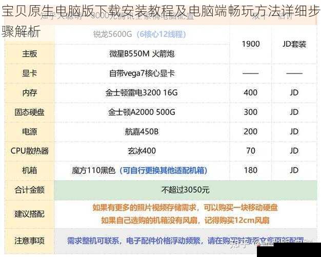  宝贝原生电脑版下载安装教程及电脑端畅玩方法详细步骤解析