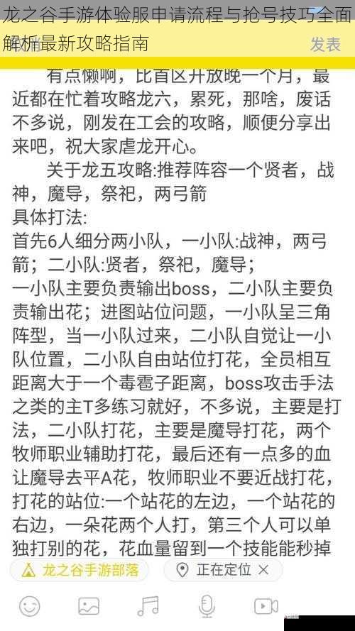 龙之谷手游体验服申请流程与抢号技巧全面解析最新攻略指南