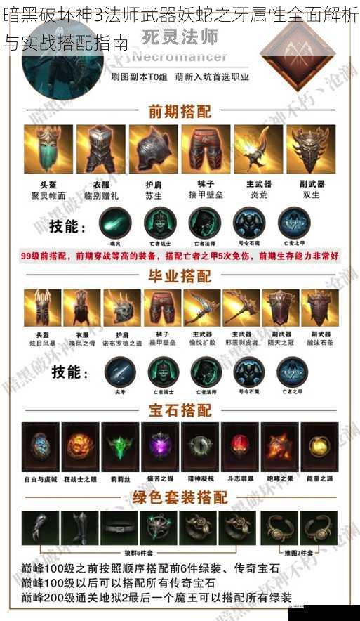 暗黑破坏神3法师武器妖蛇之牙属性全面解析与实战搭配指南