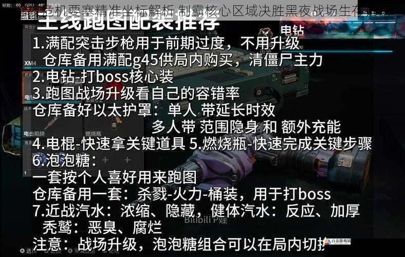 暗夜危机要塞精准坐标解析 制霸核心区域决胜黑夜战场生存指南