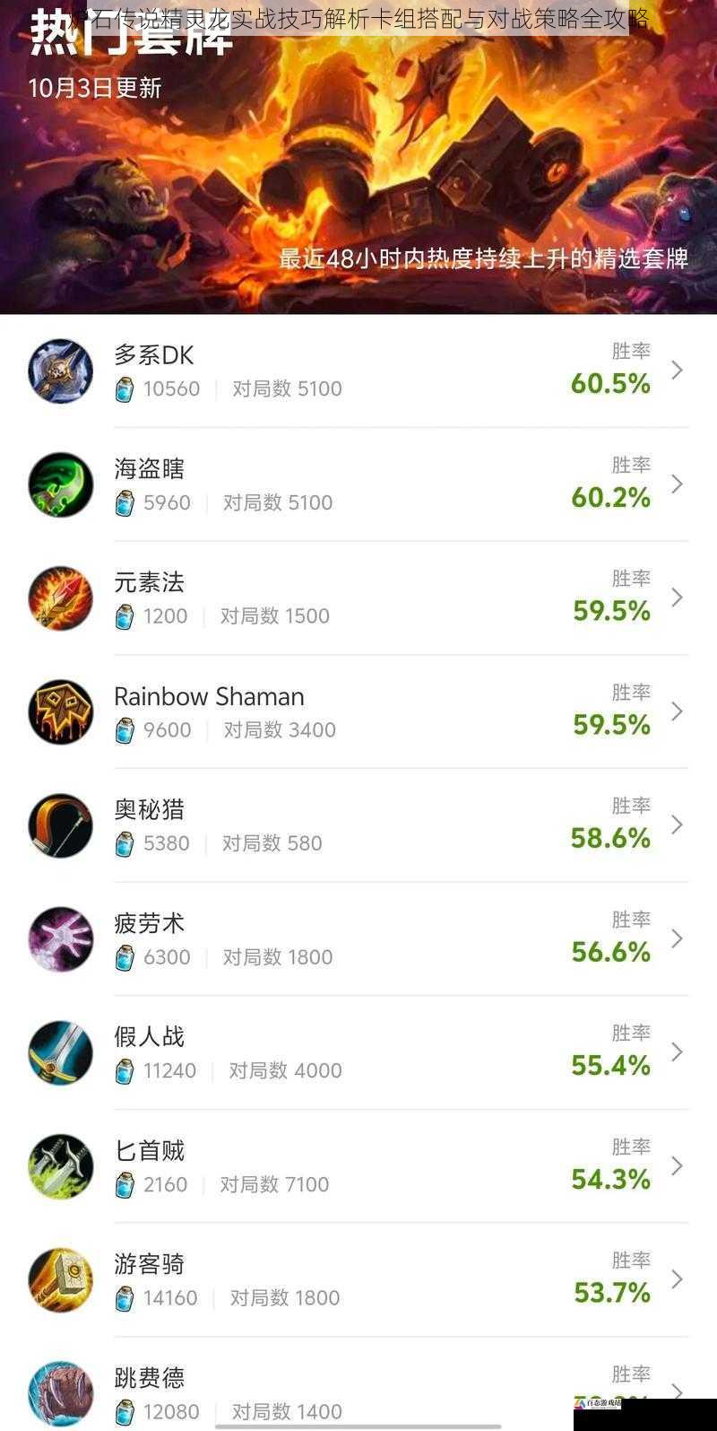 炉石传说精灵龙实战技巧解析卡组搭配与对战策略全攻略