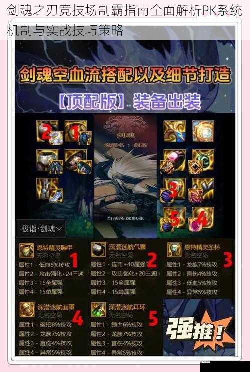 剑魂之刃竞技场制霸指南全面解析PK系统机制与实战技巧策略